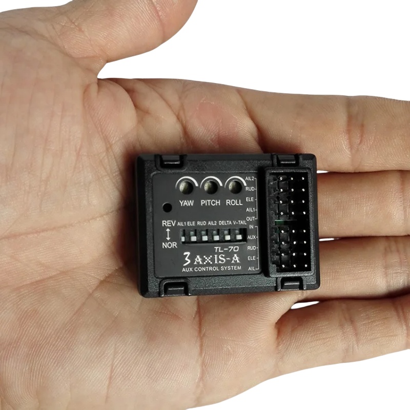Drone Rc Remote - 3軸ジャイロフライトコントローラーTL70オートバランススタビライザー、RC固定翼機、デルタ翼、Vテール、FPVドローン、ヘリコプター用