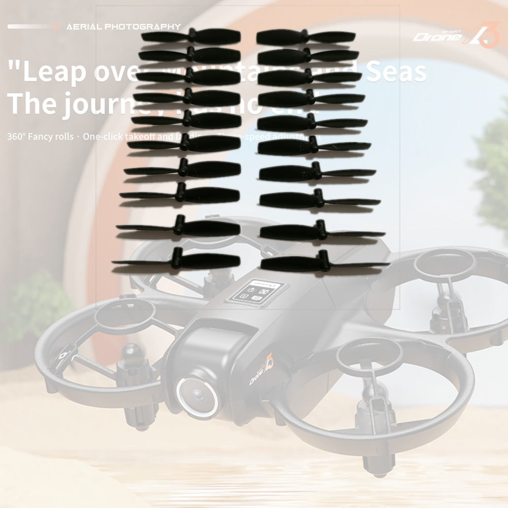 Drone Rc Yl3 - 20 個のメープルリーフウィングファンブレードプロペラ YL3 ミニ RC クアッドコプタードローンスペアパーツ用