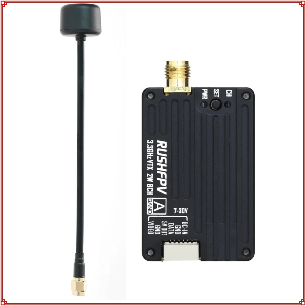 Drone Rc Remote - 2026年新型 RUSHFPV 3.3G 2W VTX送信機 FPV送信機受信機
