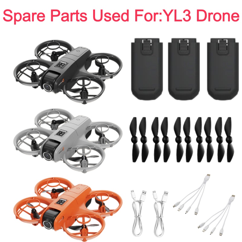 Drone Rc Yl3 - YL3 オプティカルフローポジショニングリモートコントロールクワッドコプター RC ドローンスペアパーツアクセサリー 3.7V 600mAh