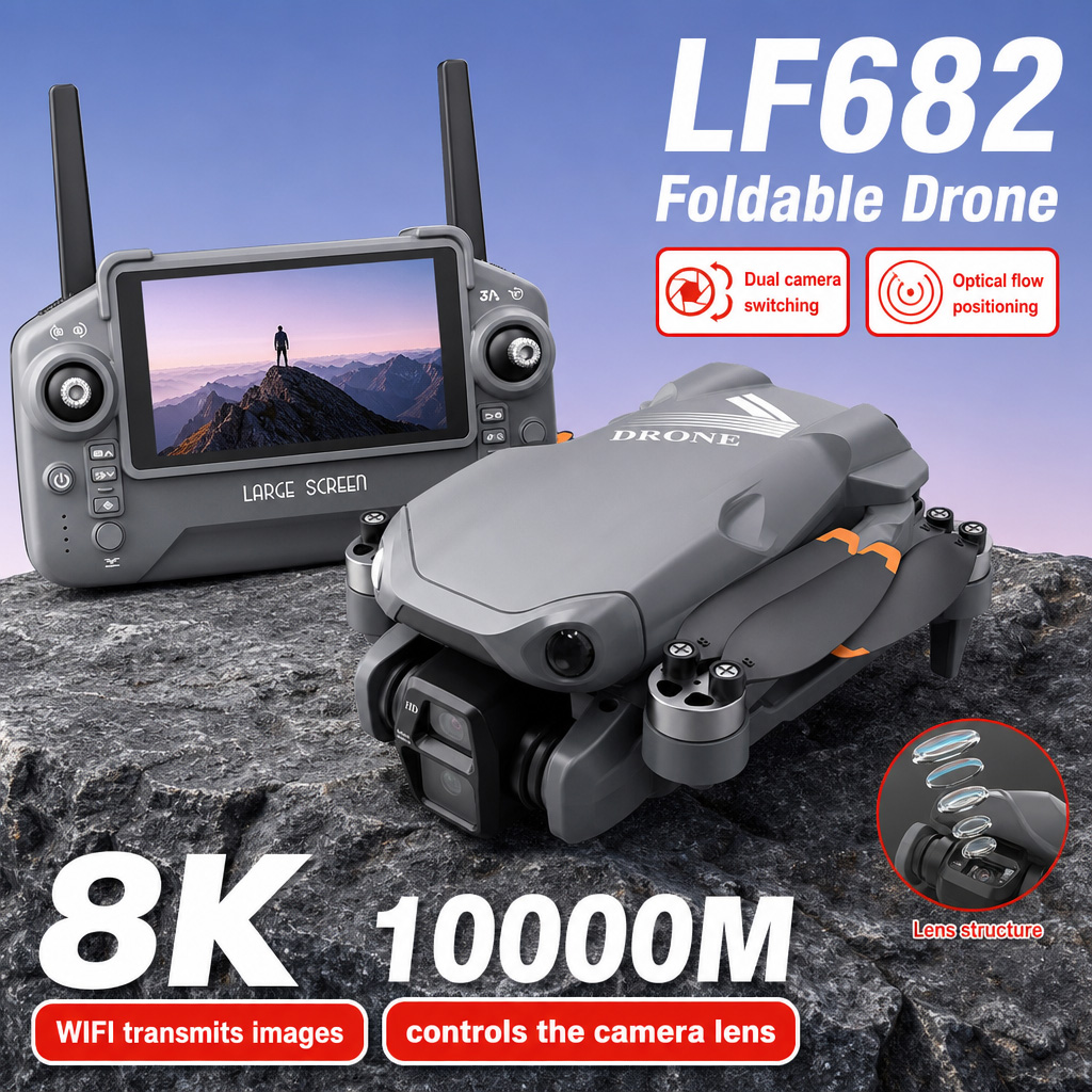 Drone Rc Explorer - 空撮写真 LF682 ドローン 8K HD デュアルカメラ