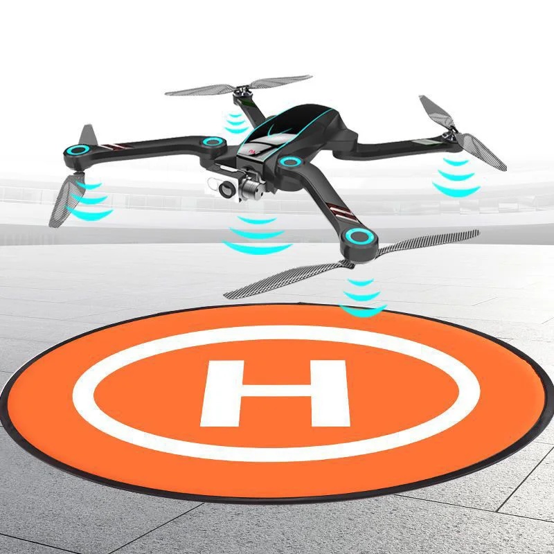 Drone Rc Foldable - 折りたたみ式ランディングパッド 55cm RCドローン用 – ユニバーサルクアッドコプターパーキングエプロンマット、屋外飛行用ドローンアクセサリー