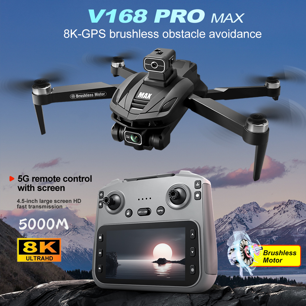 Drone Rc Explorer - V168 PRO Max GPS ドローン 8K