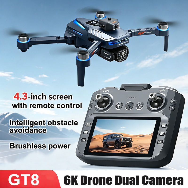 Drone Gt8 Rc - 3.7V 1300mAh GT8 ドローン 4.3インチスクリーンリモコン 4K
