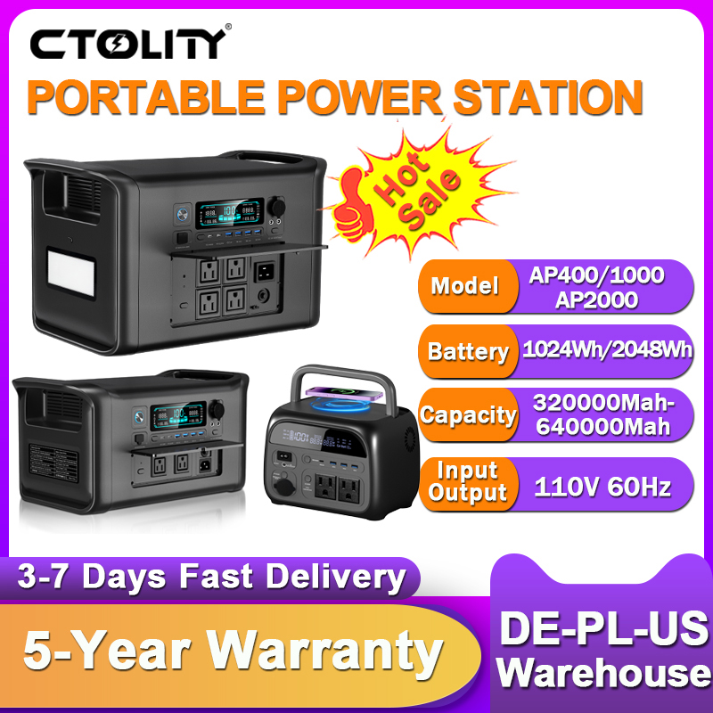 Drone Xl Rc - CTOLITY 2400W ポータブル発電所 1800W 発電機 LED