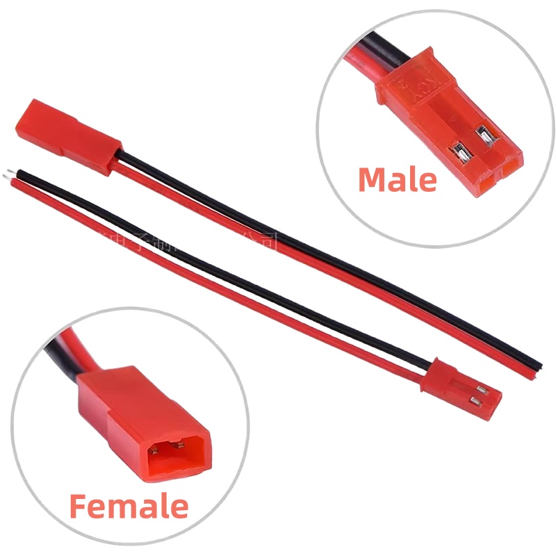Drone Rc Cable - 20個 10ペア JST 2P コネクターキット オス
