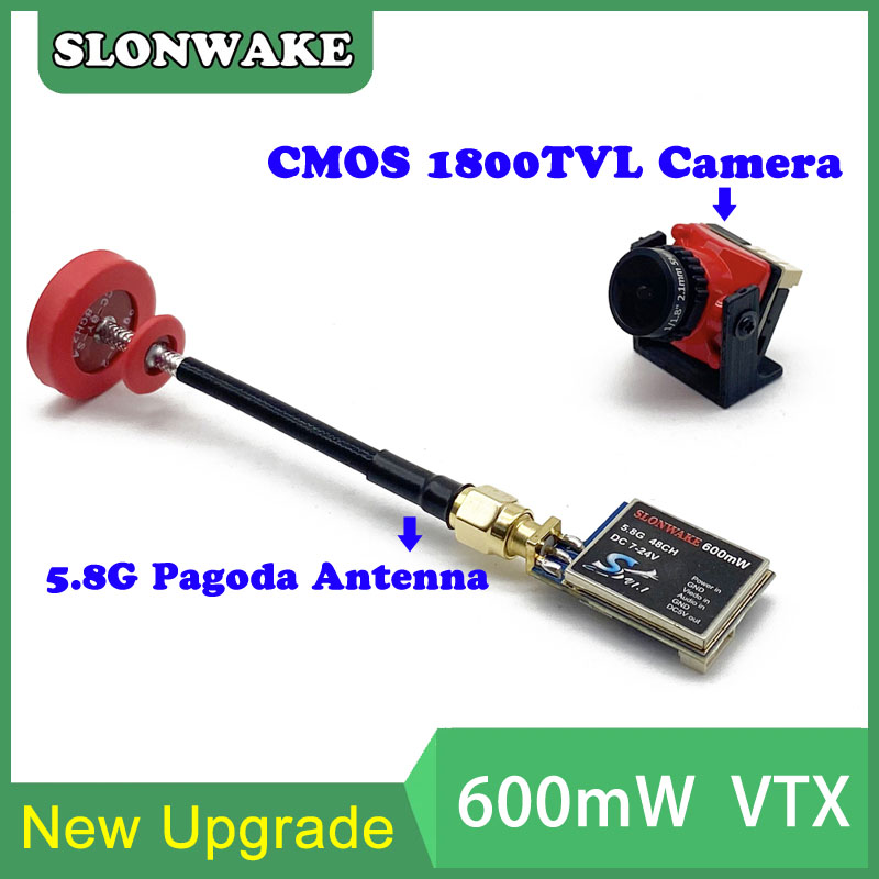5.8 グラム 48CH 600mW 調整可能な VTX-C - Drone Rc Camera のレビューと価格