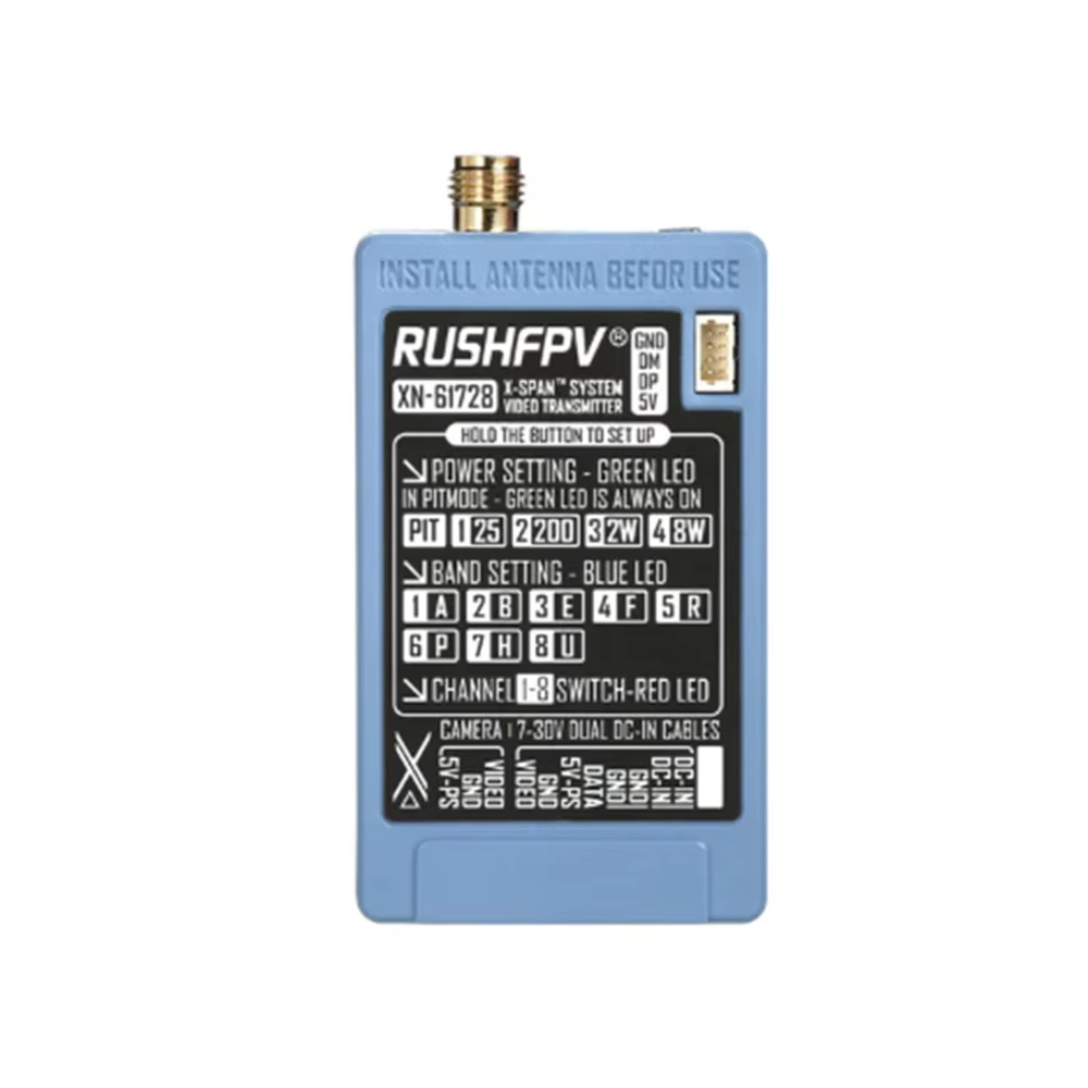 RUSHFPV 6.1‑7.2G 8W X61728 VTX - Vtx Video Transmitter のレビューと価格