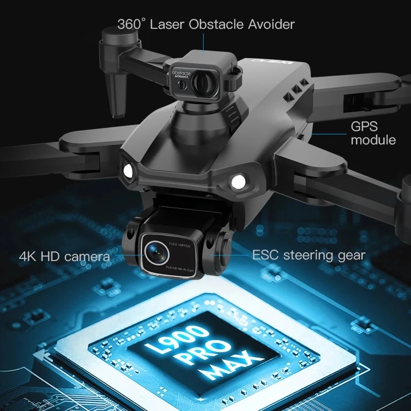 L900 Pro MAX GPS ドローン 4K プロフェッ - Drone Rc Team City のレビューと価格