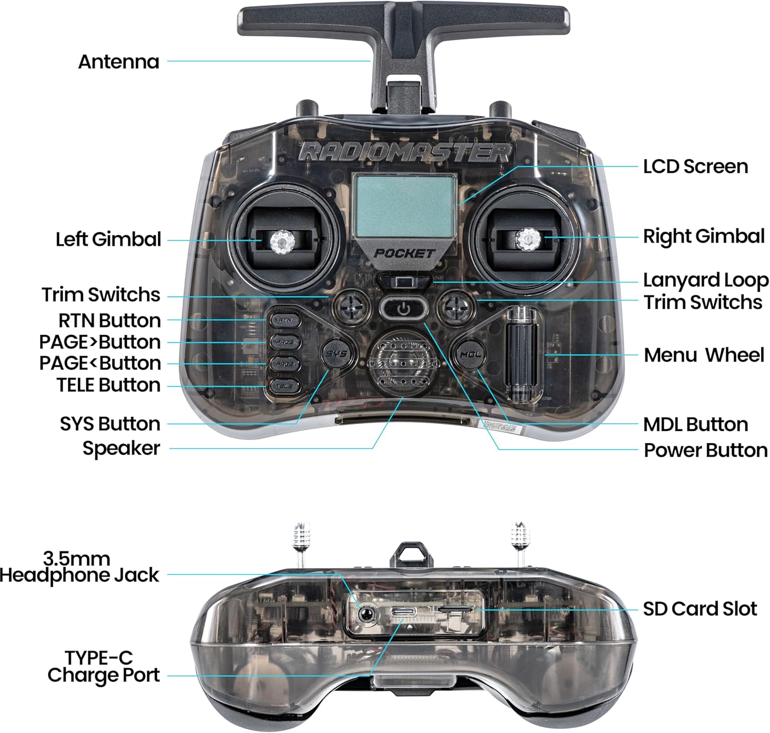 RadioMaster POCKET P16 2.4G ラジ - Drone Rc Foldable のレビューと価格