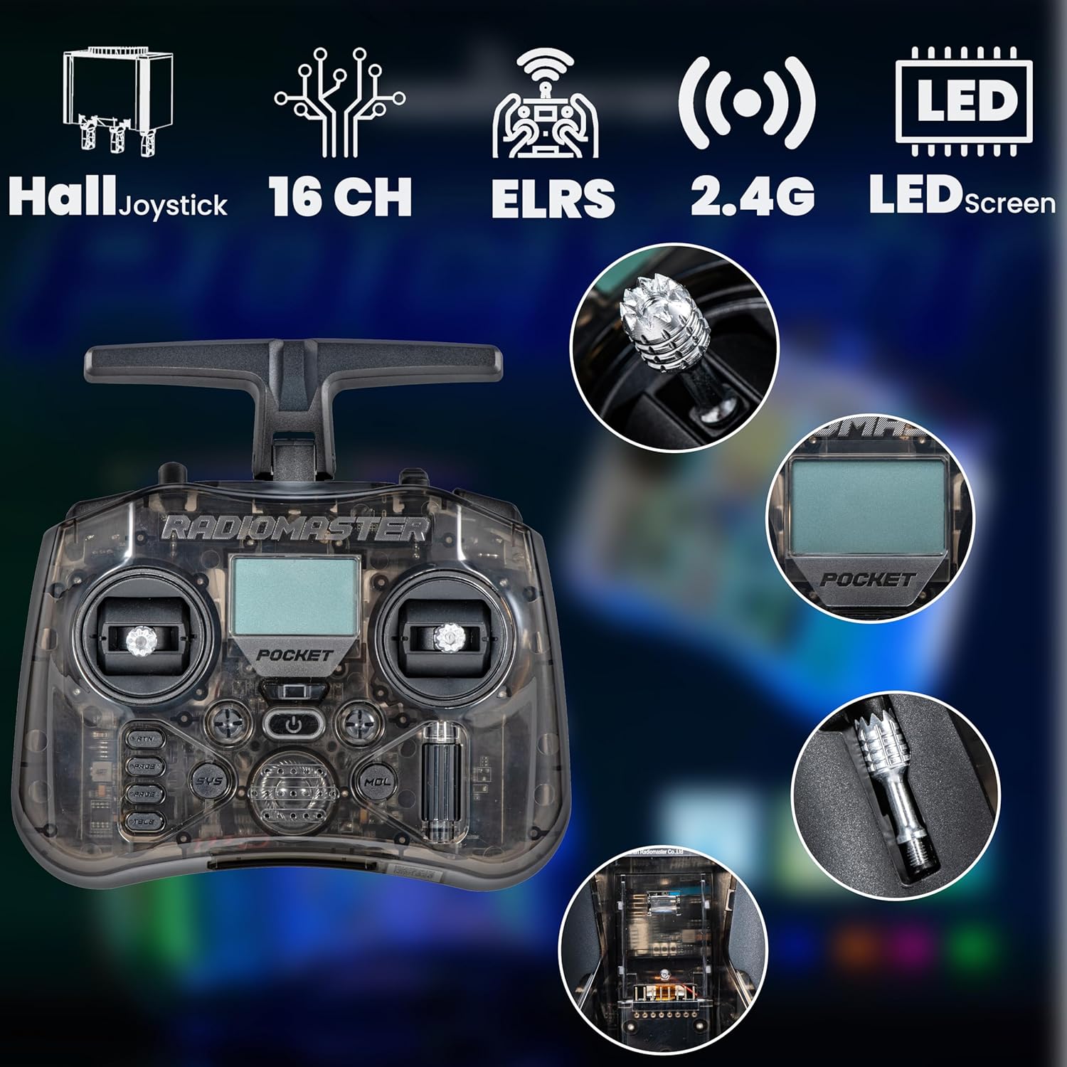 RadioMaster POCKET P16 2.4G ラジ - Drone Rc Foldable のレビューと価格
