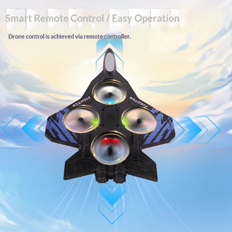 リモコン戦闘機グライダードローンフォームRC飛行機LEDライ - Drone Rc Fighter Jet のレビューと価格