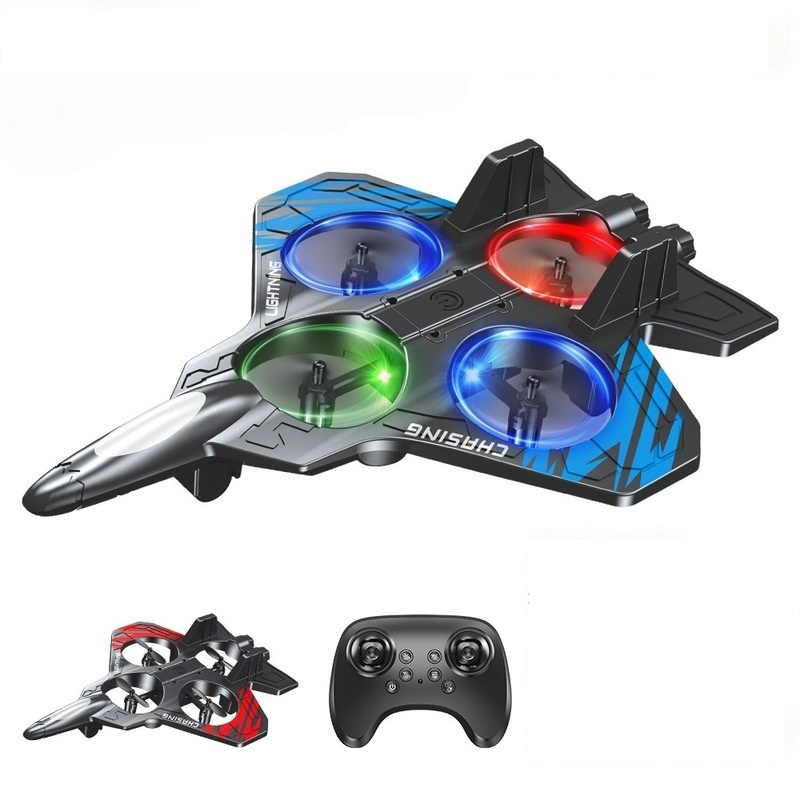 リモコン戦闘機グライダードローンフォームRC飛行機LEDライ - Drone Rc Fighter Jet のレビューと価格