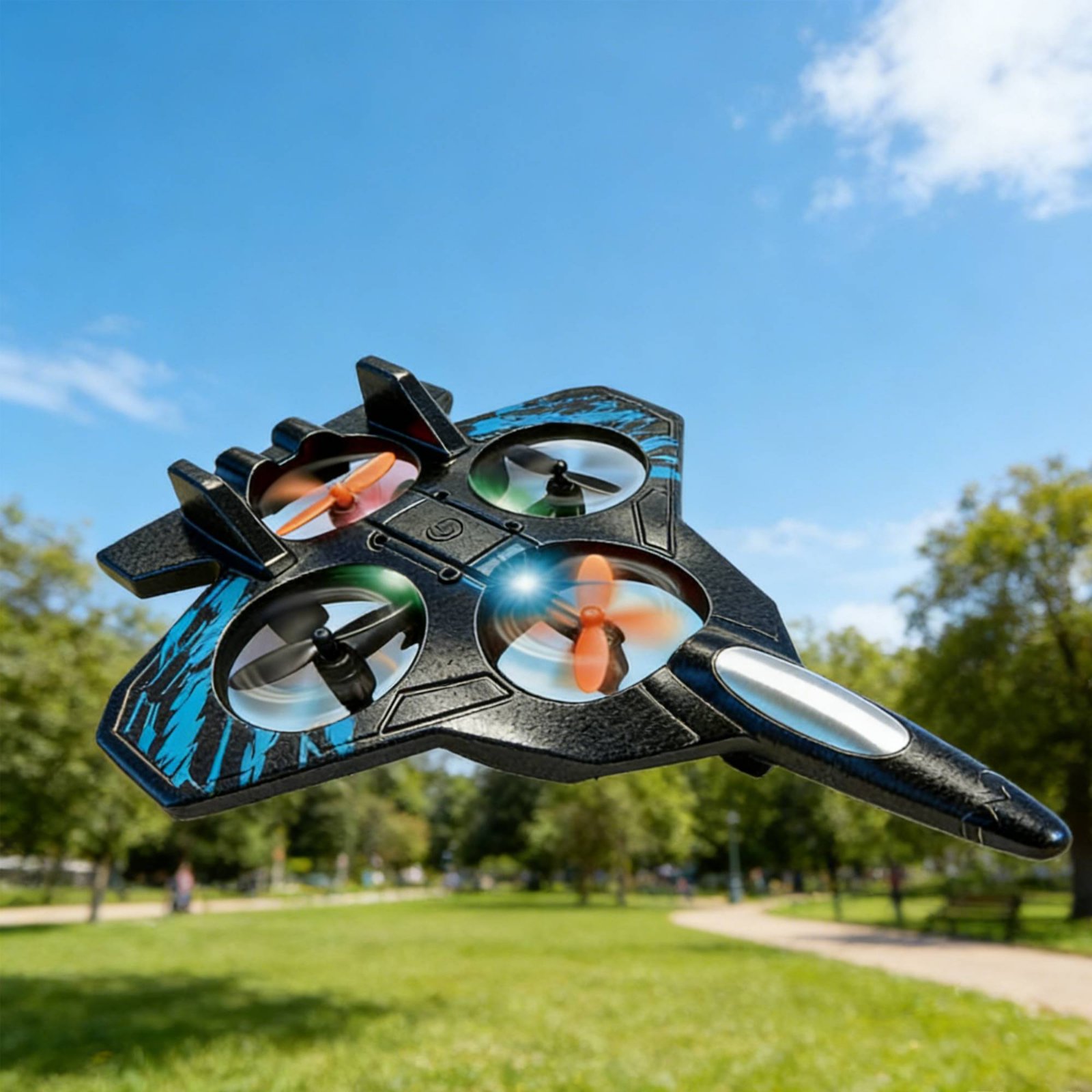 アクロバティックドローン耐衝撃RC戦闘機ワイヤレスコントロー - Drone Rc Fighter Jet のレビューと価格