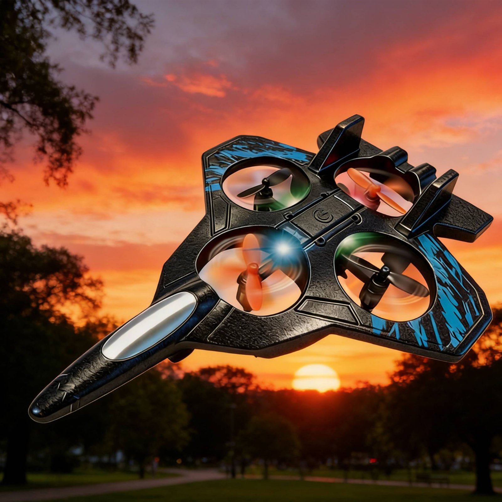 アクロバティックドローン耐衝撃RC戦闘機ワイヤレスコントロー - Drone Rc Fighter Jet のレビューと価格