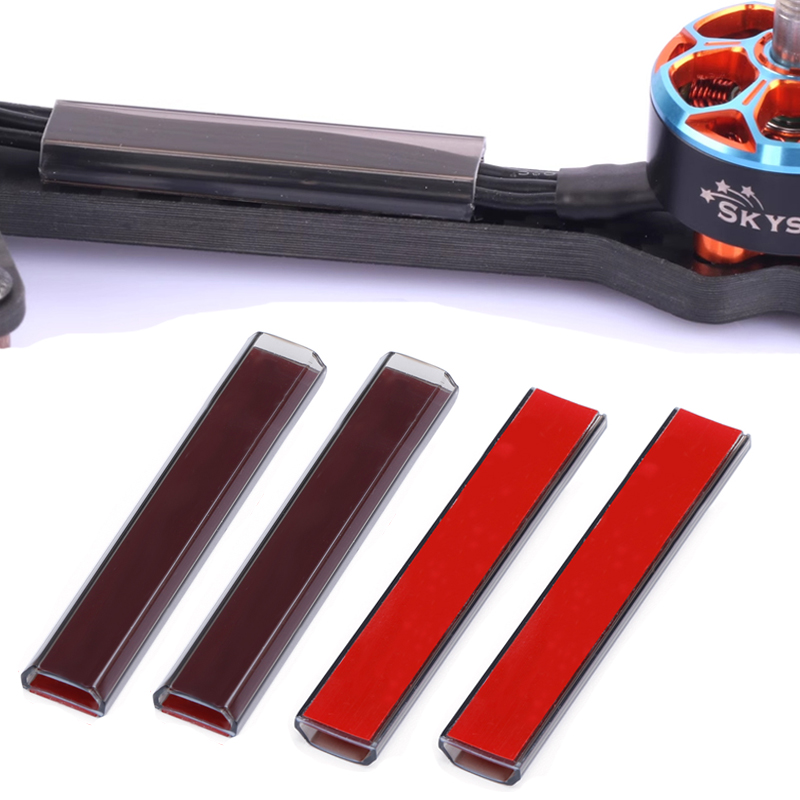 4 個 RC ブラシレスモーターワイヤーカバー保護チューブワ - Drone Rc Cable のレビューと価格