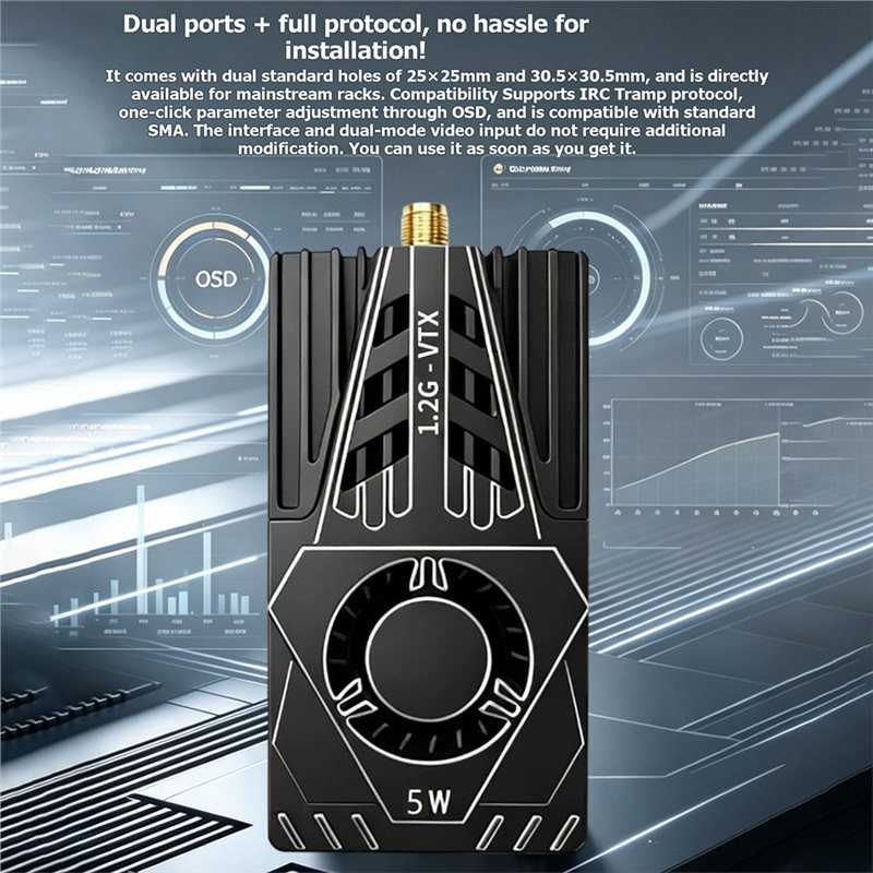 VTX FPV ビデオトランスミッター用 1.2Ghz 5W - Vtx Video Transmitter のレビューと価格