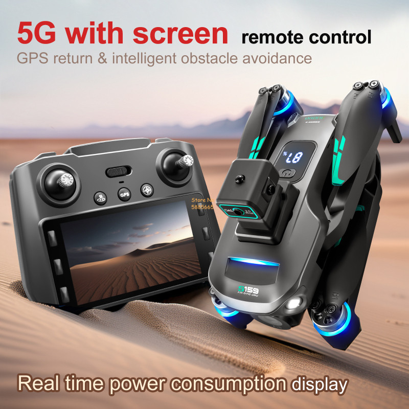 リモコン付きクワッドコプタードローン,障害物回避,LEDスク - Drone Rc Explorer のレビューと価格