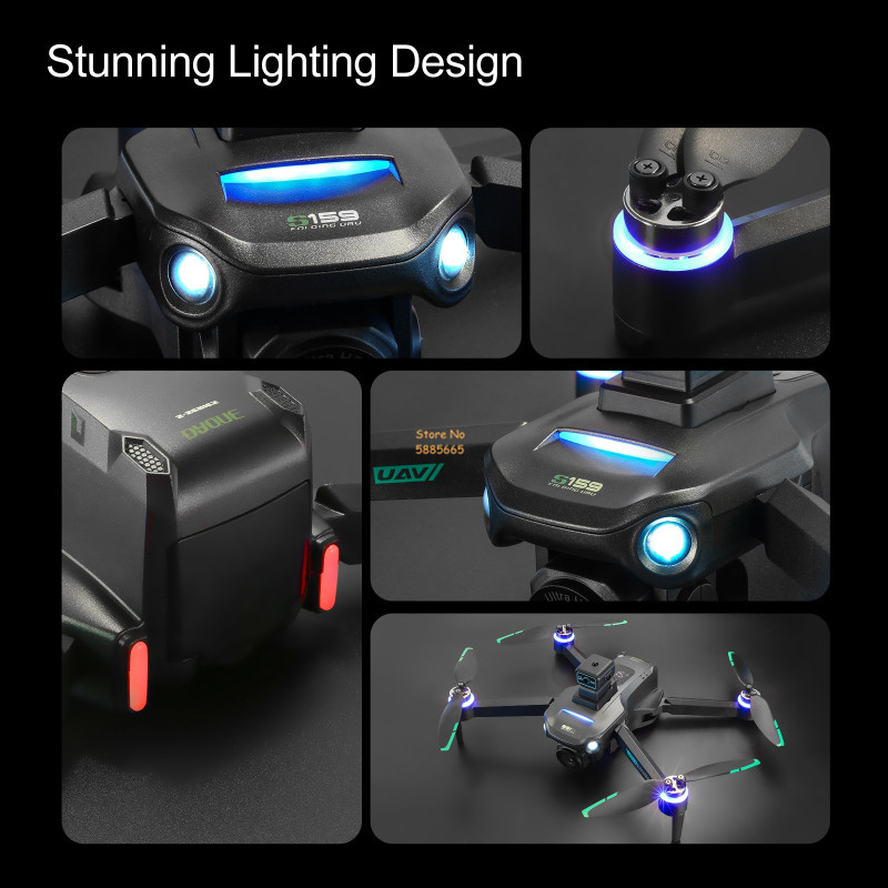 リモコン付きクワッドコプタードローン,障害物回避,LEDスク - Drone Rc Explorer のレビューと価格