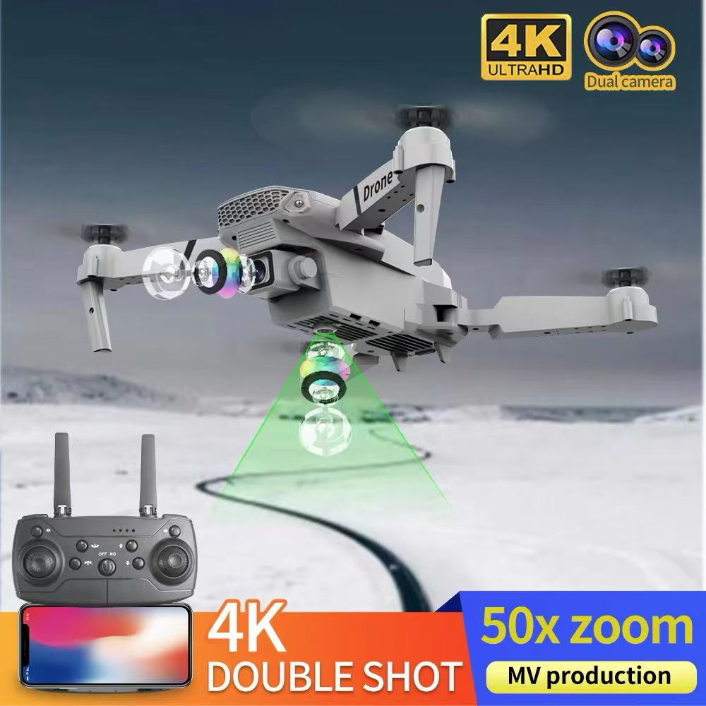 プロフェッショナルドローン E88 4k 広角 HD カメラ - Drone Rc Team City のレビューと価格