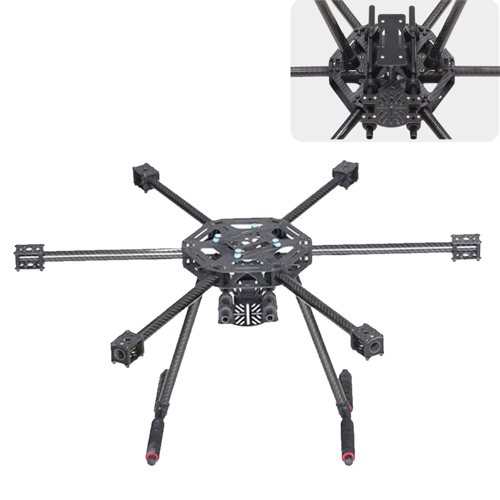 カーボンファイバーフィクソプターフレーム,X6-X600 m - Heavy Lift Drone Frame のレビューと価格