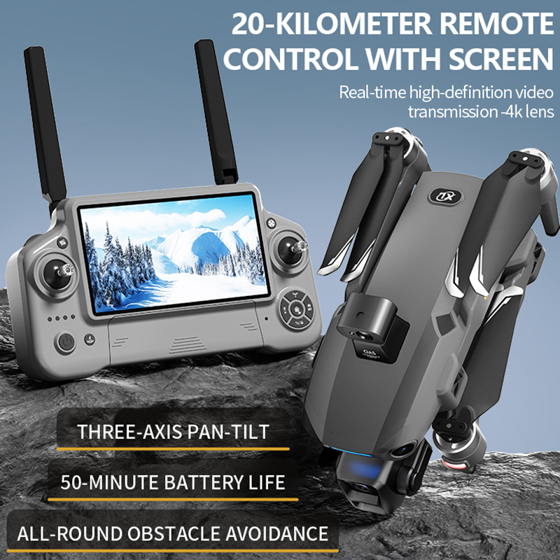 2026年新型8Kデュアルカメラドローン、5.5インチ大型ス - Drone Rc Team City のレビューと価格