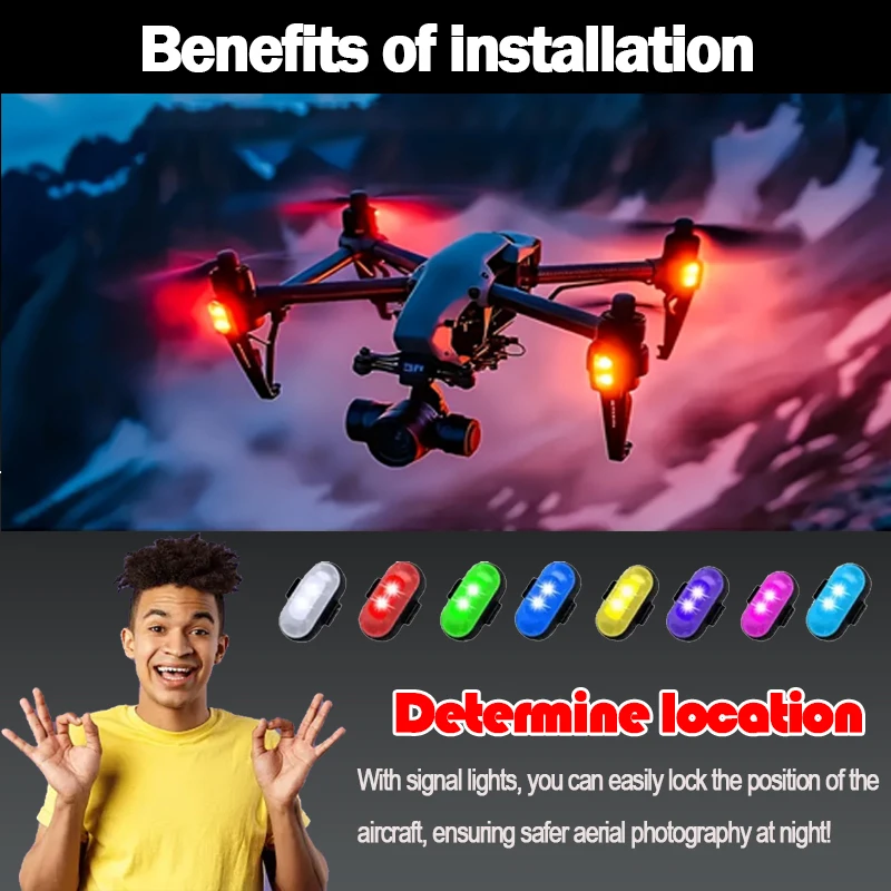 LED 航空機ストロボライト 1-10 個オートバイドローン - Drone Aircraft Jjrc のレビューと価格