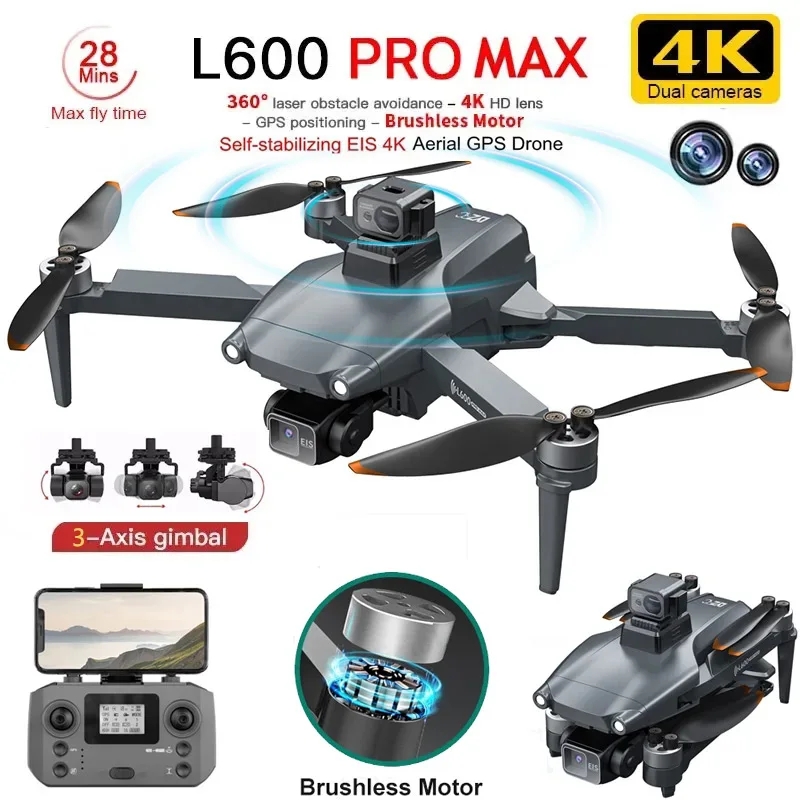 L600 プロマックス GPS ドローンプロフェッショナル  - Drone Rc Team City のレビューと価格