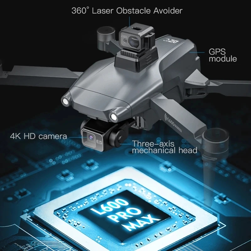 L600 プロマックス GPS ドローンプロフェッショナル  - Drone Rc Team City のレビューと価格