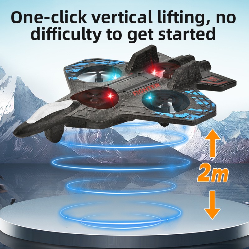 クリスマスフォームRC飛行機 エアロジェットドローン ラジコ - Drone Rc Fighter Jet のレビューと価格