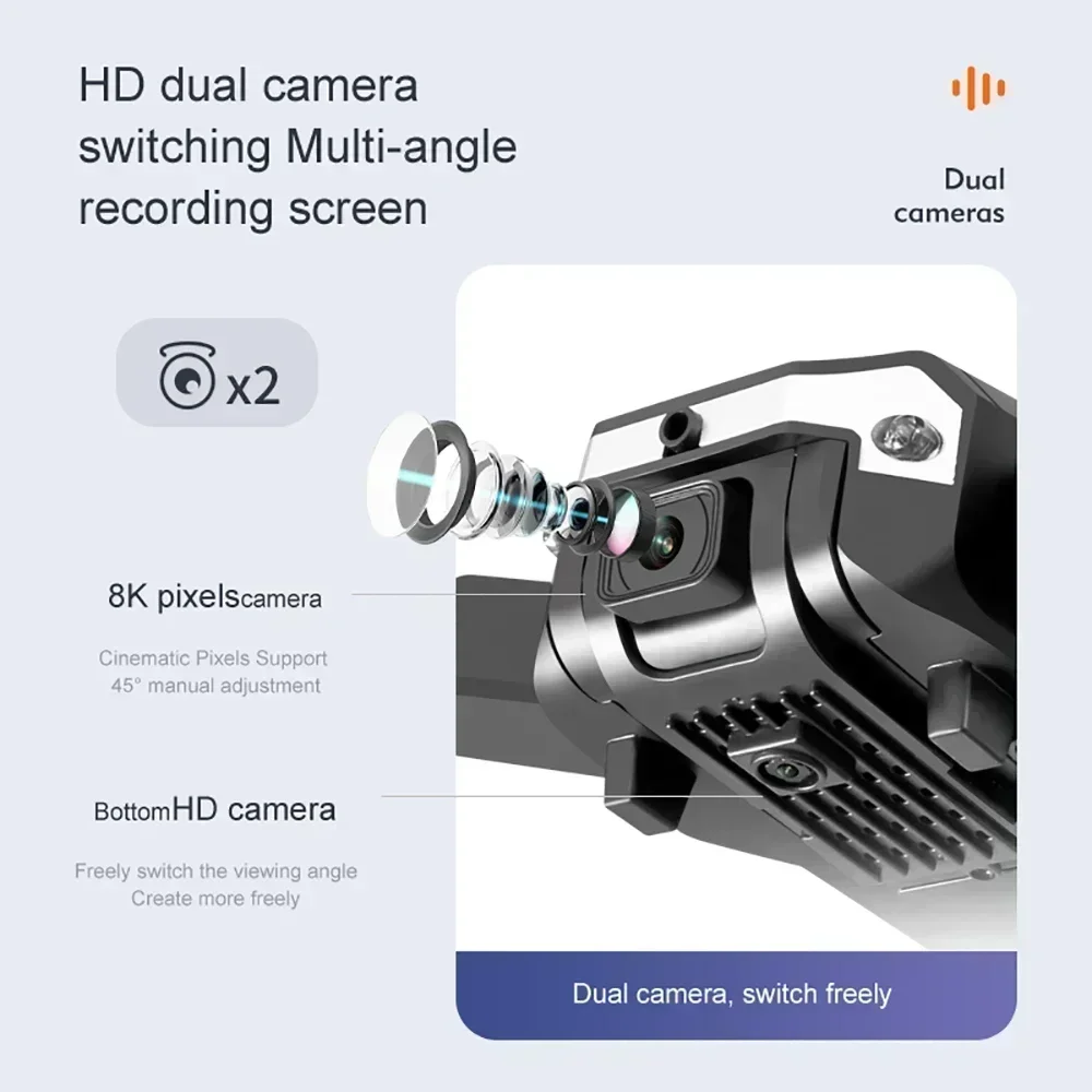 G6 proドローン、8Kデュアルカメラ、5G GPS、折り - Drone Rc Foldable のレビューと価格