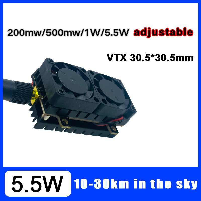 長距離 5.8GHz 5.5 ワットビデオトランスミッター  - Vtx Video Transmitter のレビューと価格