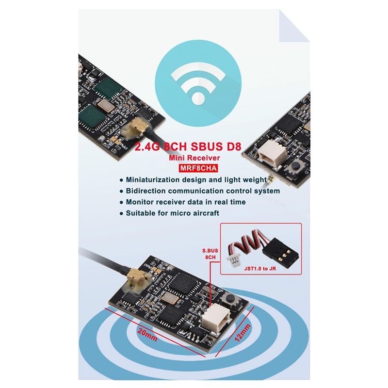A29F-MRF8CHA 2.4G AGF Frsky 8C - Frsky Receiver Module のレビューと価格