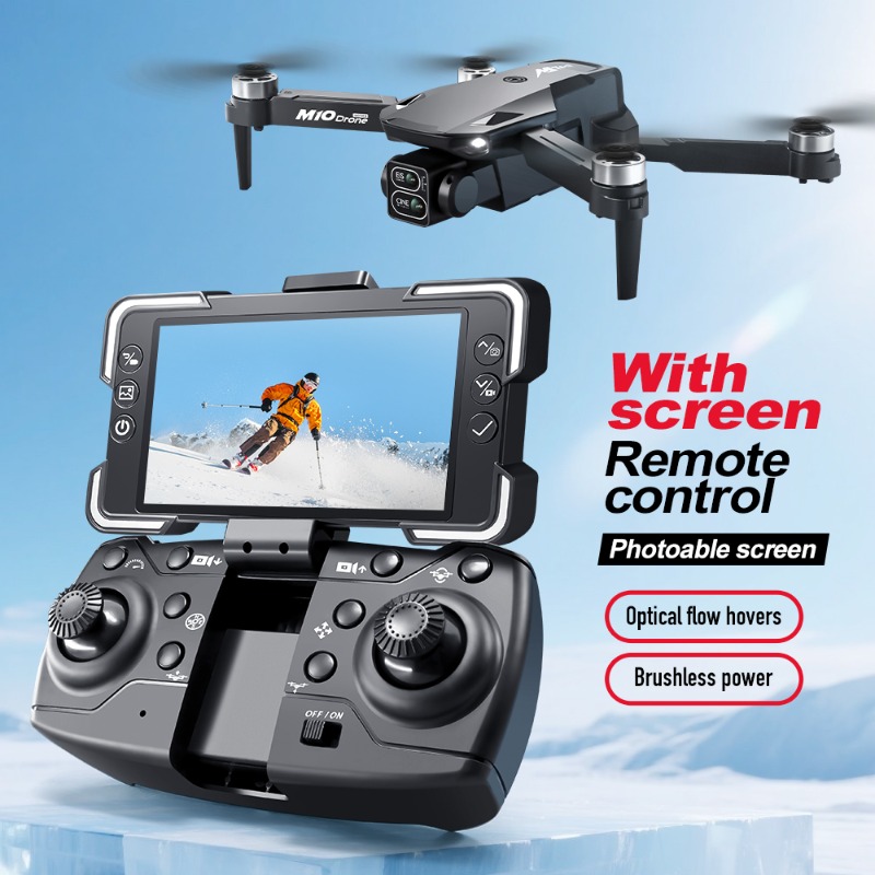 M10カメラドローン、画面付きリモコン、デュアルカメラ、オプ - Drone Rc Explorer のレビューと価格