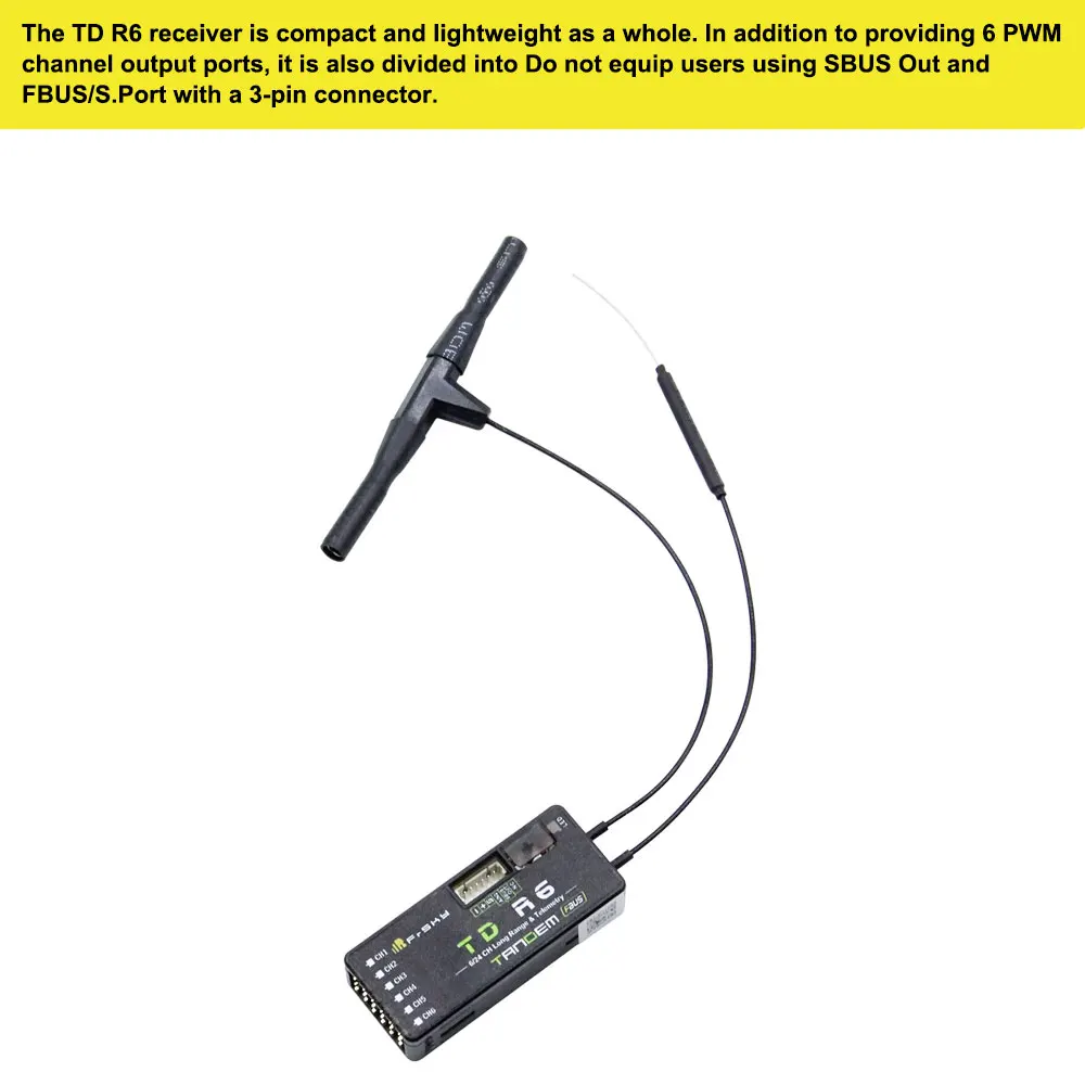 FrSky TD R6 2.4G/900MHz デュアル周波 - Frsky Receiver Module のレビューと価格