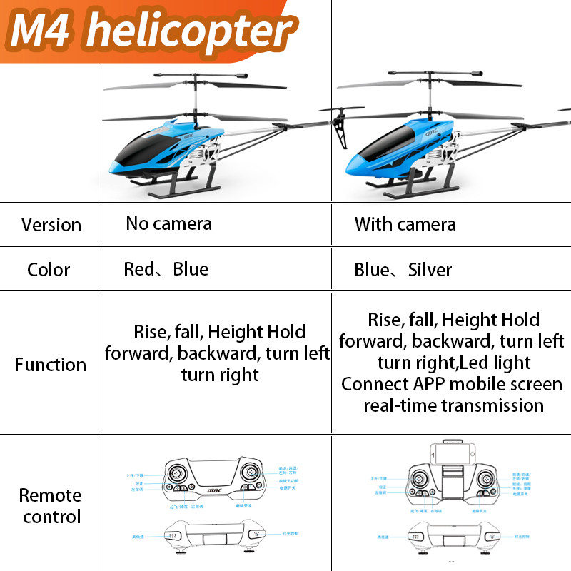 M4 大型 Rc ヘリコプターリモコン非常に耐久性のある充電 - Drone Rc Team City のレビューと価格